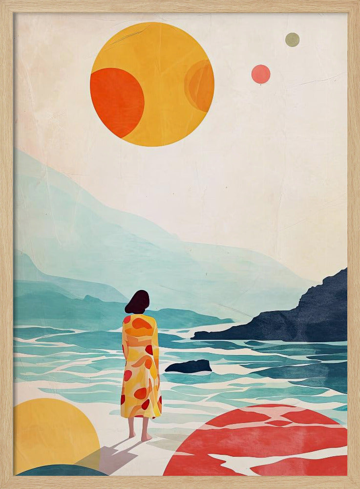 Vacation Watercolor Digital Painting (3) | Poster