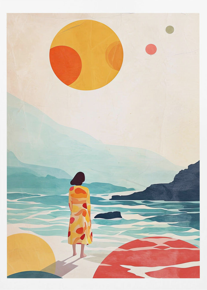 Vacation Watercolor Digital Painting (3) | Poster