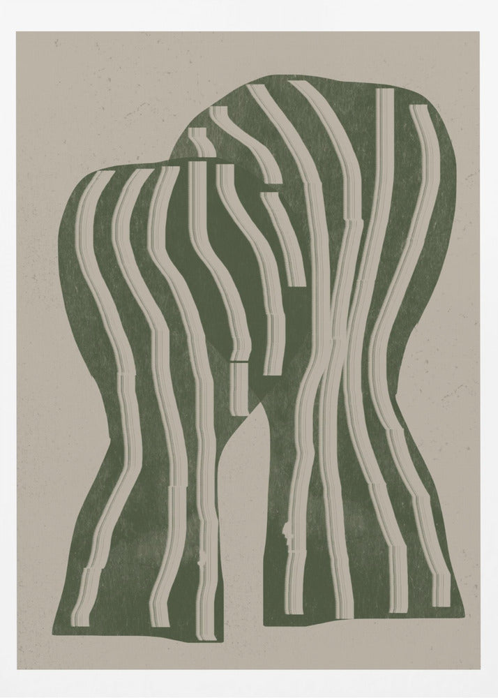 Curved Stripes | Poster