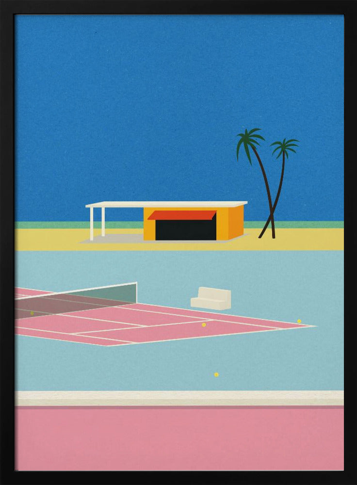 Tennis By the Beach | Poster