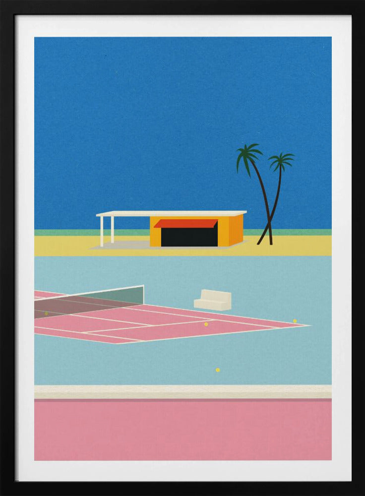 Tennis By the Beach | Poster