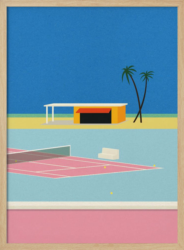 Tennis By the Beach | Poster
