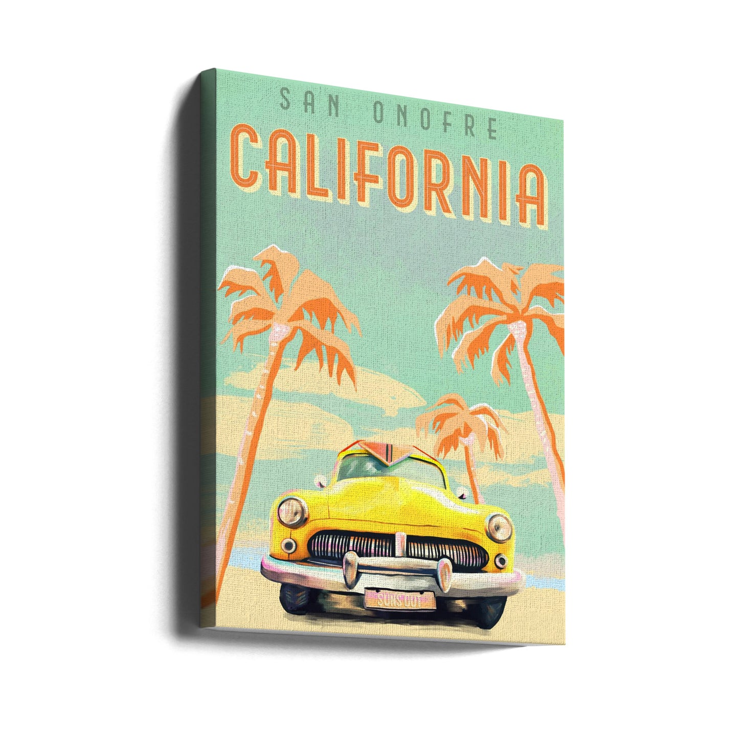 Kaliforniens surfing Poster | Canvas