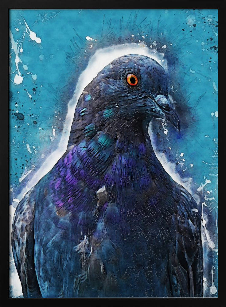 Animal Dove Bird Watercolor Animal Art | Poster