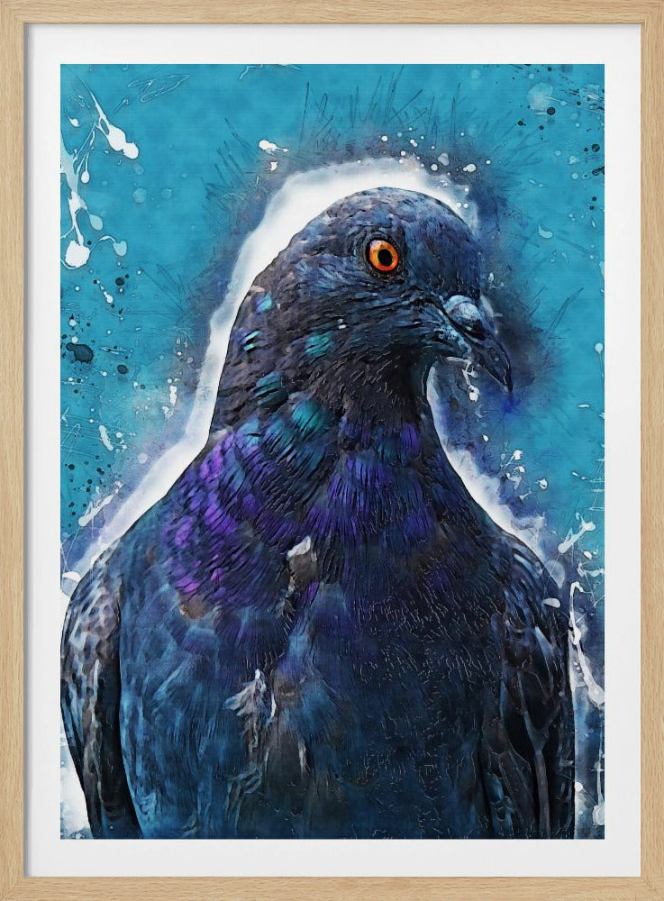 Animal Dove Bird Watercolor Animal Art | Poster