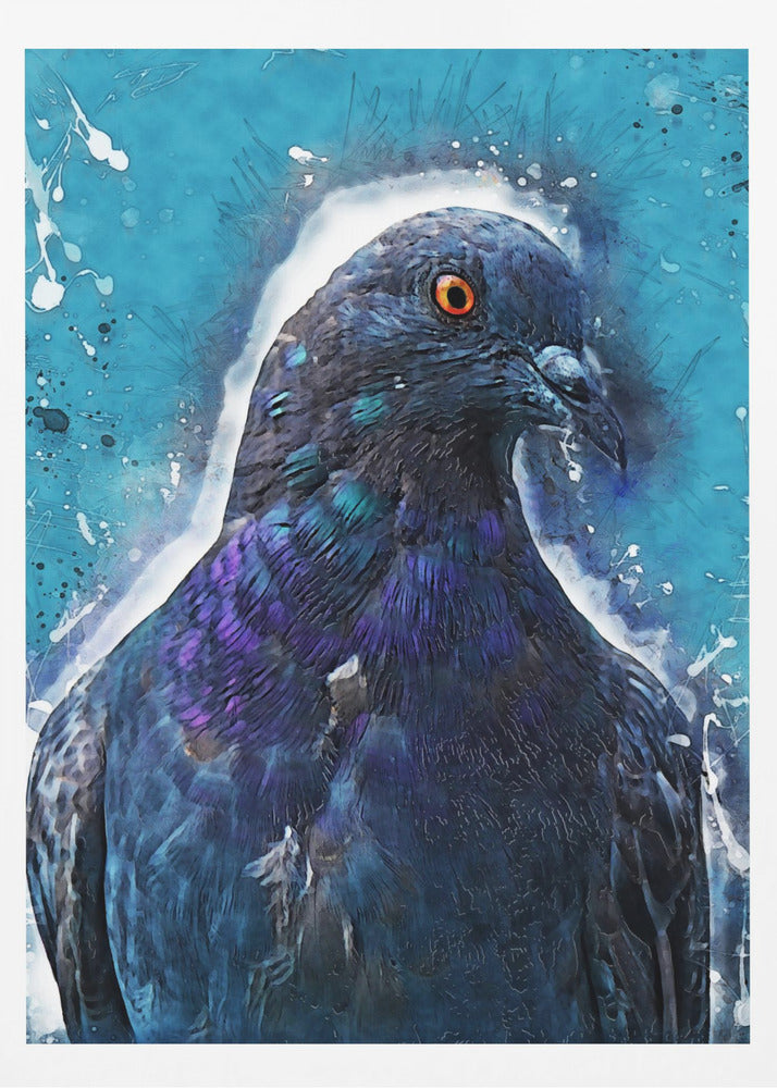Animal Dove Bird Watercolor Animal Art | Poster