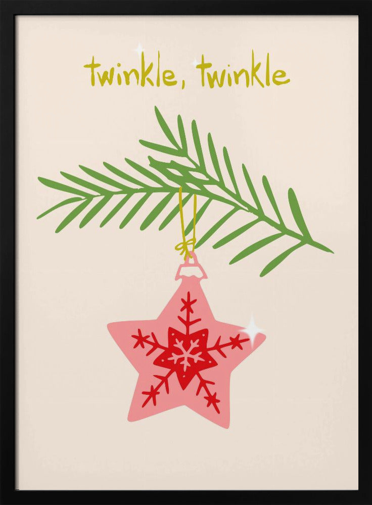 Fröhlich funkelnder Weihnachtsstern | Poster