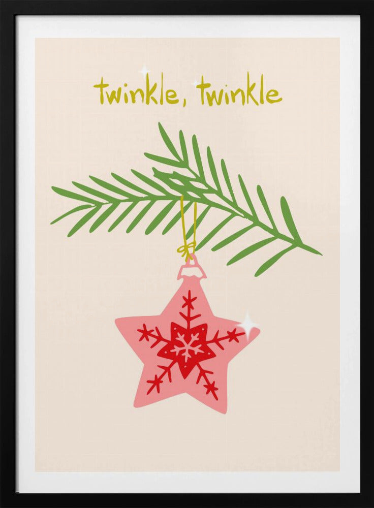 Fröhlich funkelnder Weihnachtsstern | Poster