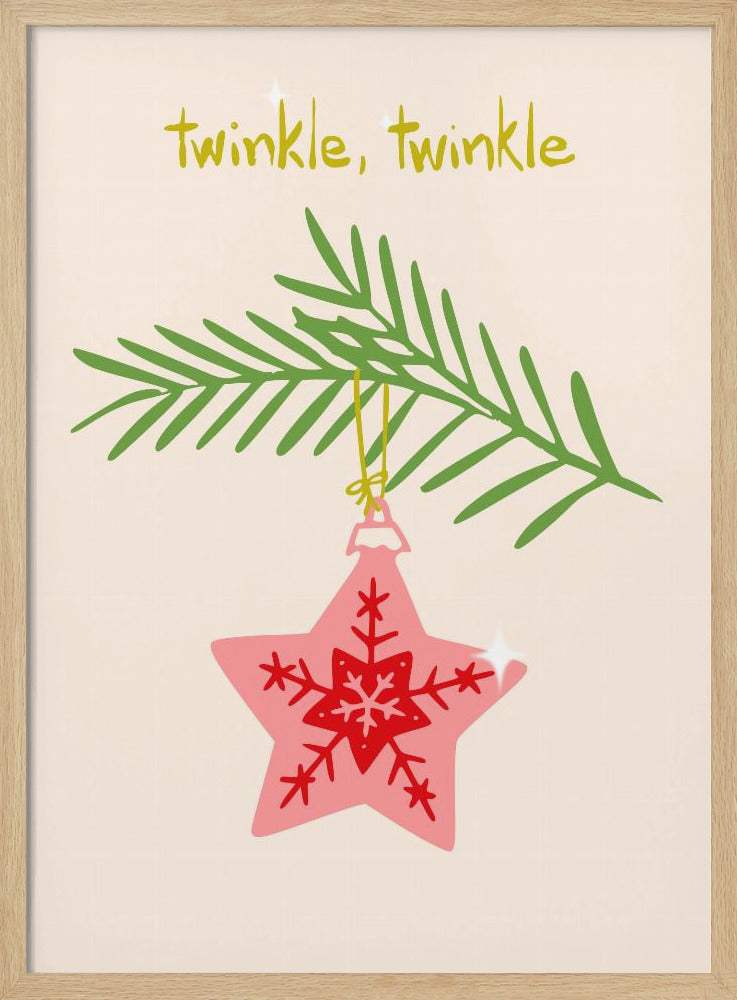 Fröhlich funkelnder Weihnachtsstern | Poster
