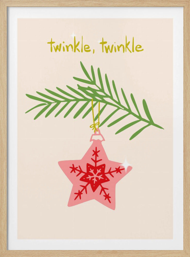 Fröhlich funkelnder Weihnachtsstern | Poster