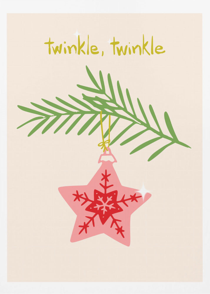 Fröhlich funkelnder Weihnachtsstern | Poster