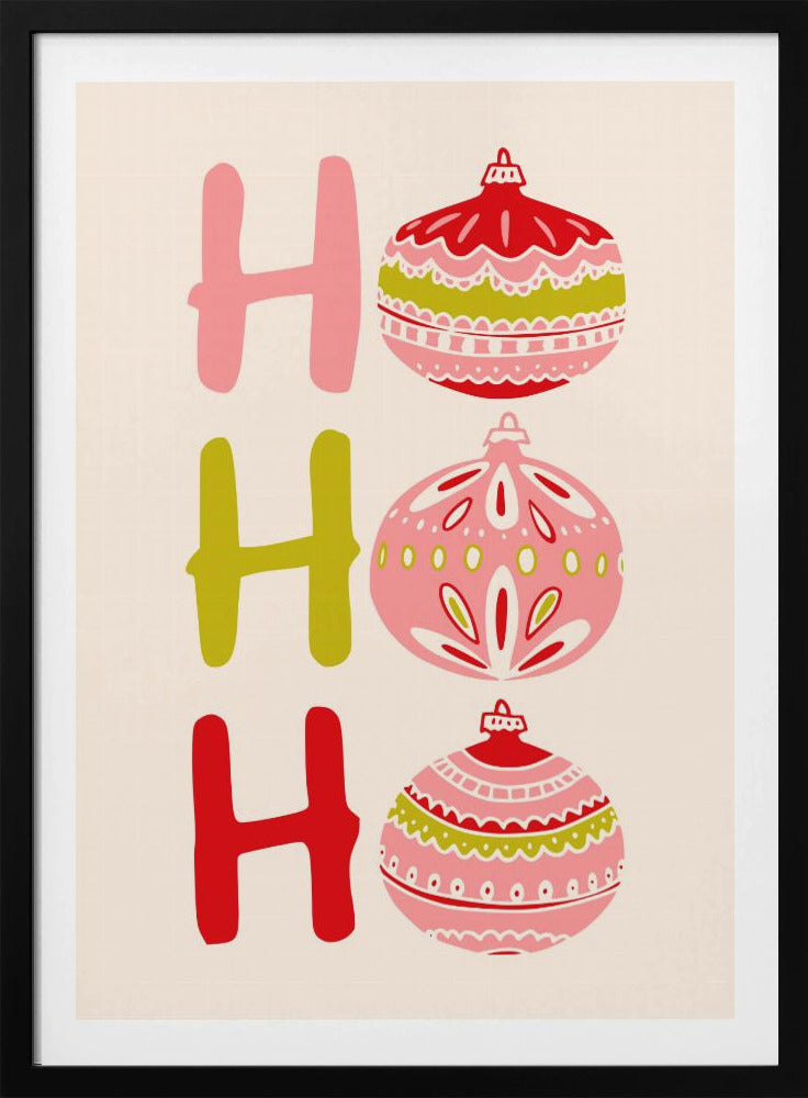 HoHoHo Glad liten julillustration | Poster