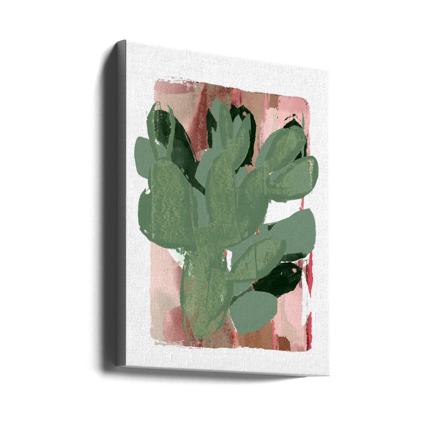 Cactus Groen Roze 3 | Canvasprints
