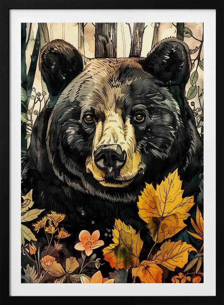 Animal Bear Watercolor Animal Art 6 | Poster