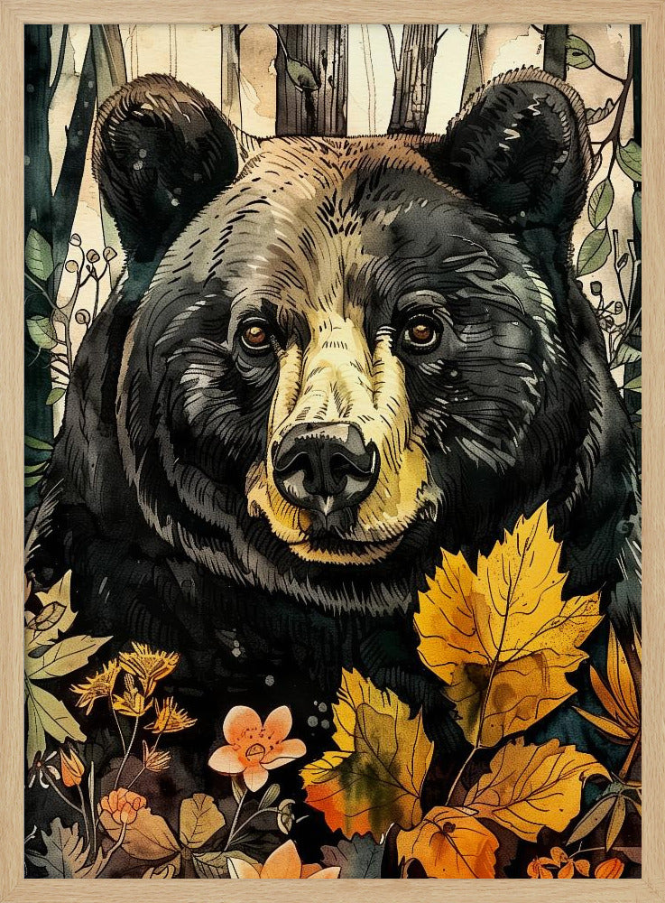 Animal Bear Watercolor Animal Art 6 | Poster