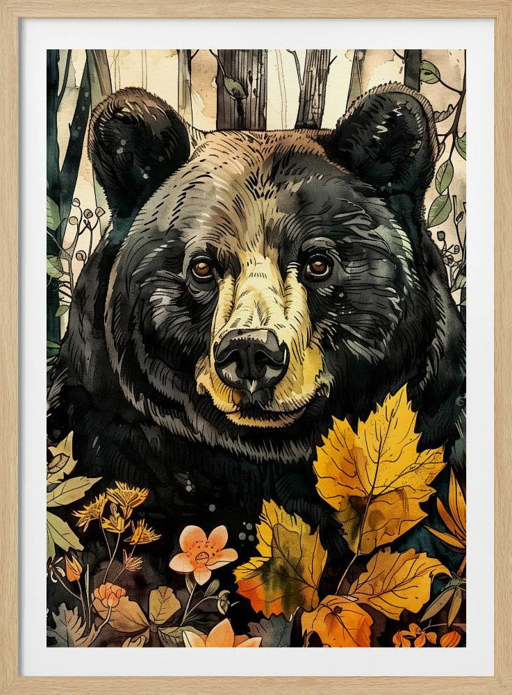 Animal Bear Watercolor Animal Art 6 | Poster