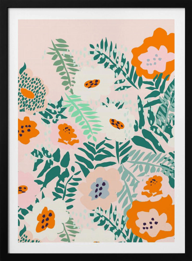 Botanical dopamine flowers | Poster
