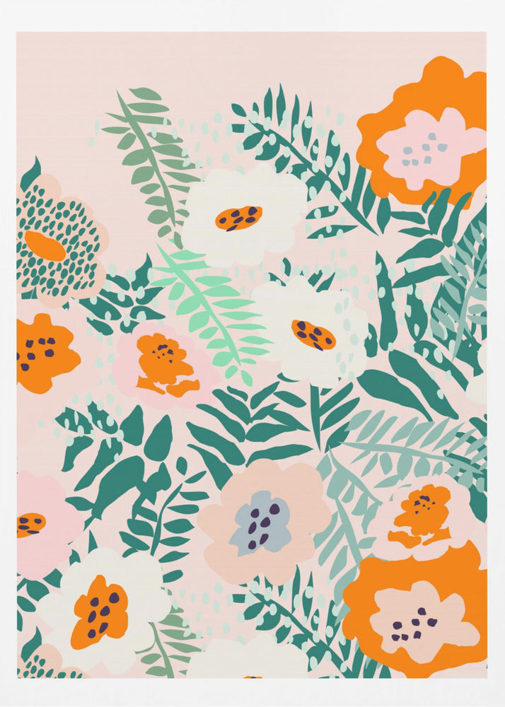 Botanical dopamine flowers | Poster