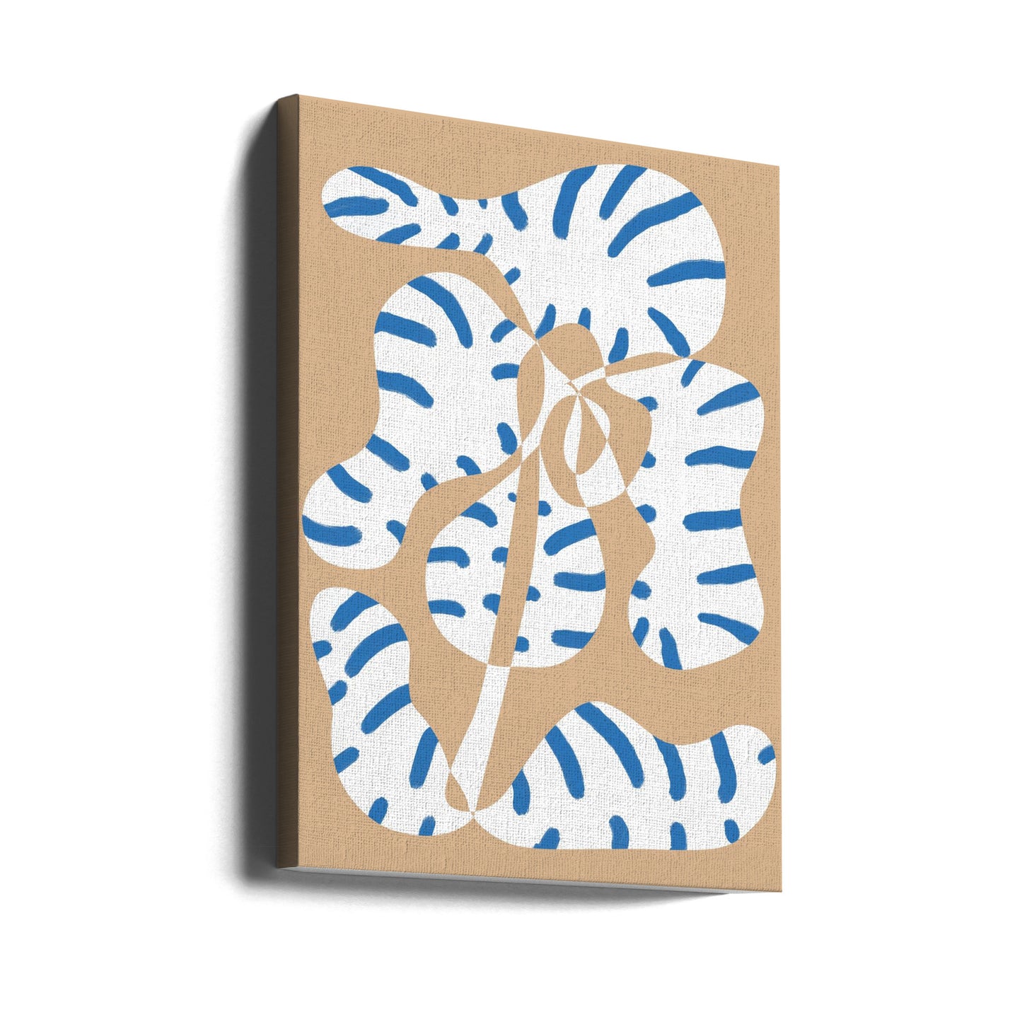 Abstract Shapes Flower Tiger print | Canvas