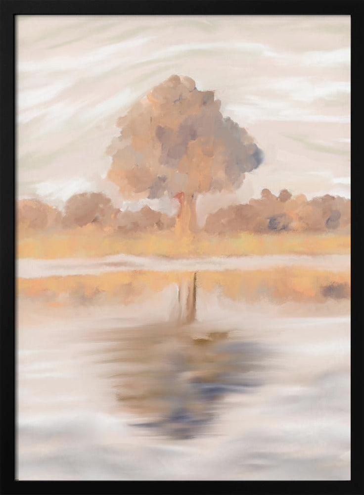 Sovereign Reflections of the Jackalberry Tree, Caprivi, Botswana | Poster