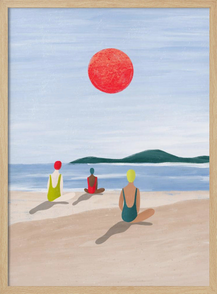 Girls At the Beach | Poster