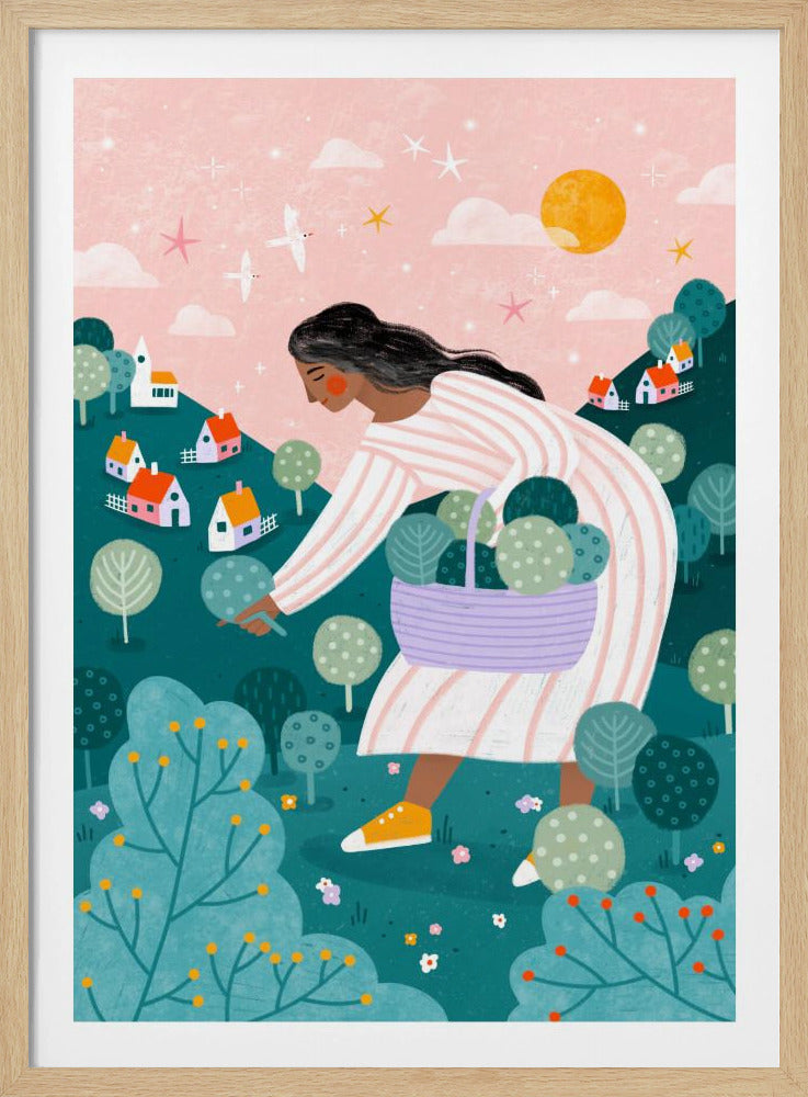 A Woman Tree Picking | Poster