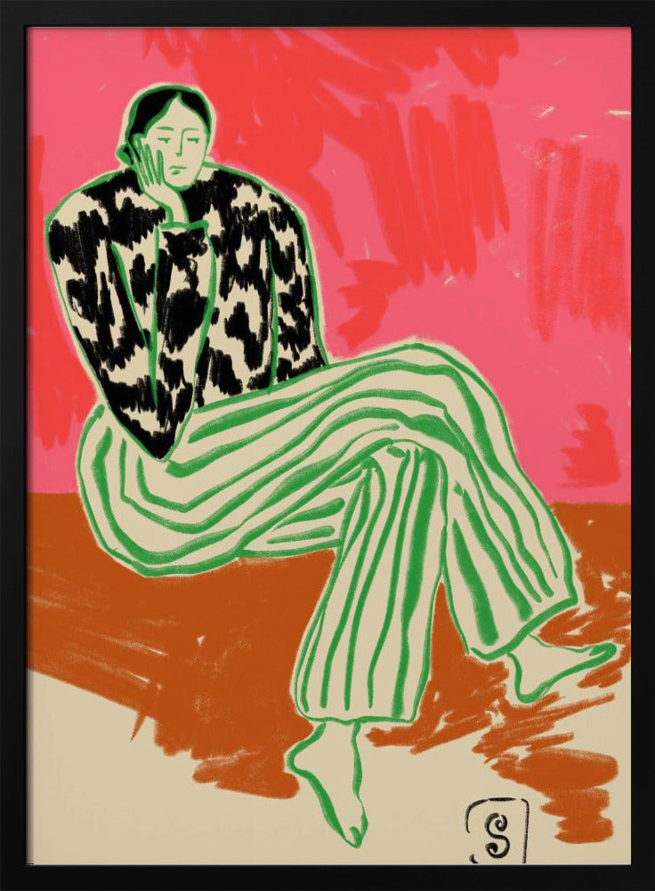 Calm Woman Portrait | Poster