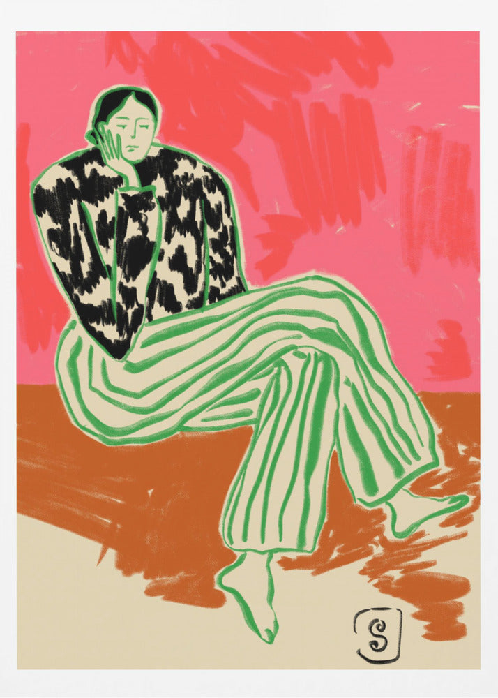 Calm Woman Portrait | Poster