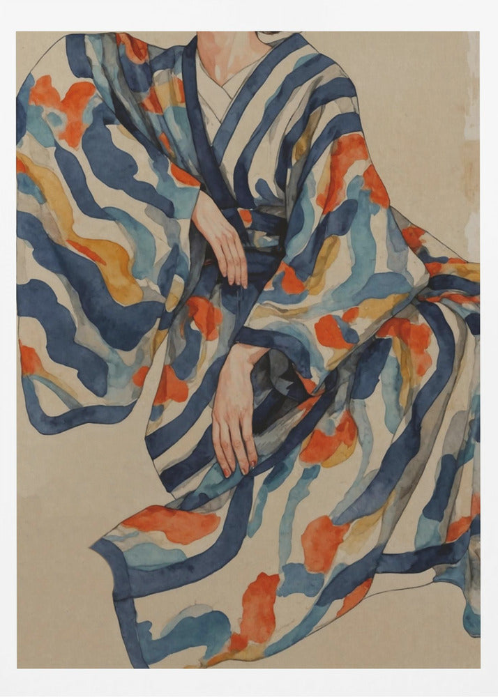 Flowing Kimono Patterns | Poster