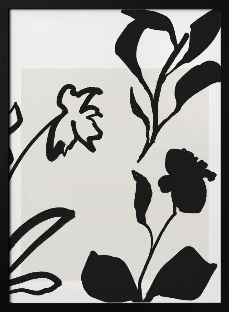 Monochrome Blüten | Poster