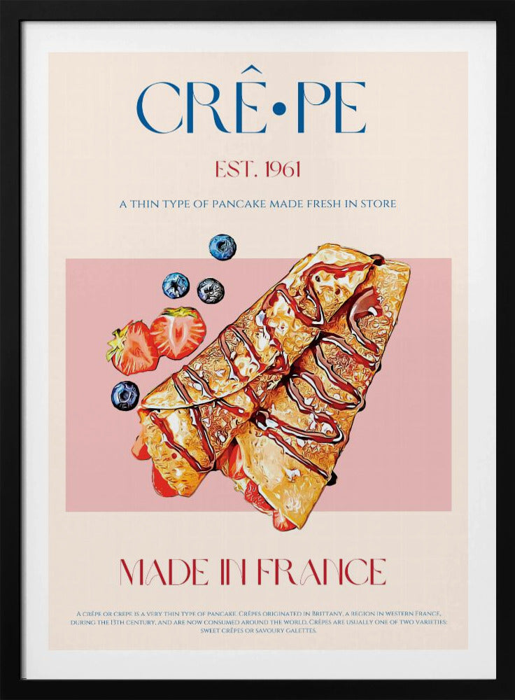 Fransk crêpe-delight | Poster