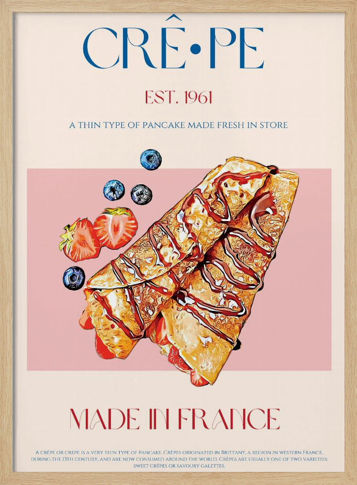 Fransk crêpe-delight | Poster