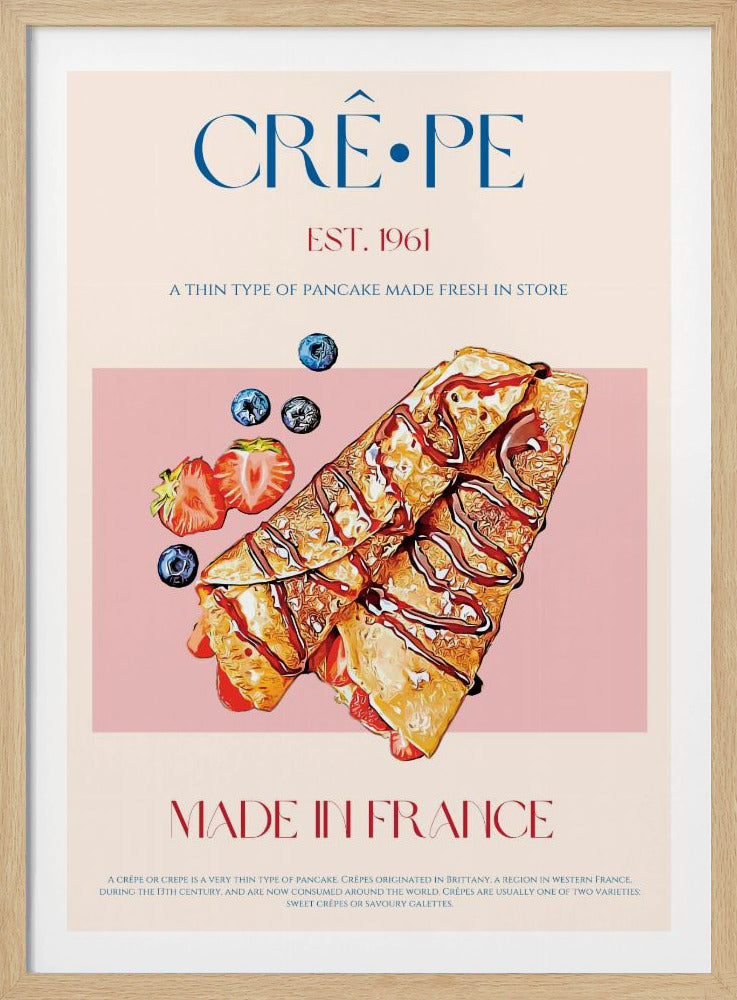 Fransk crêpe-delight | Poster