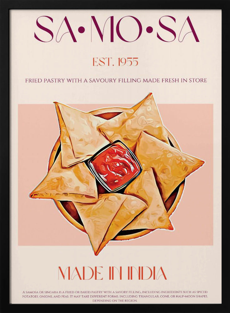 Indiska friterade samosas | Poster