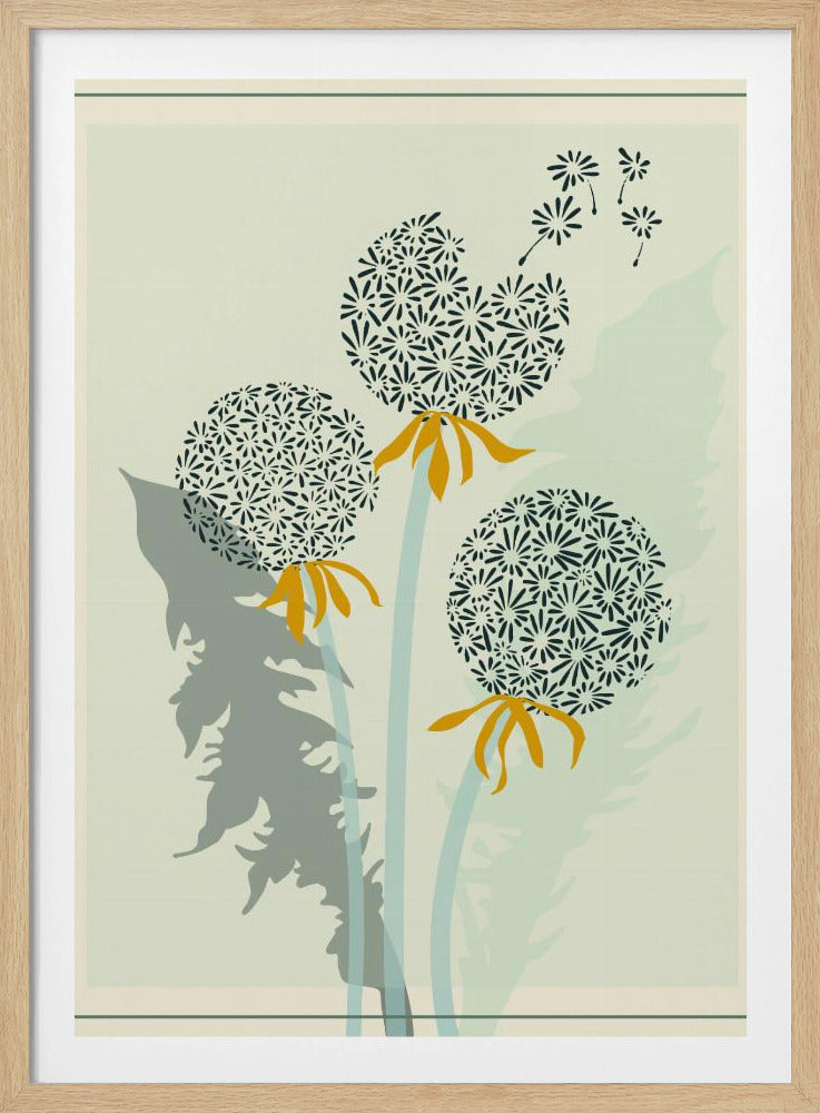 mellow anticipation Dandelion seeds | Poster