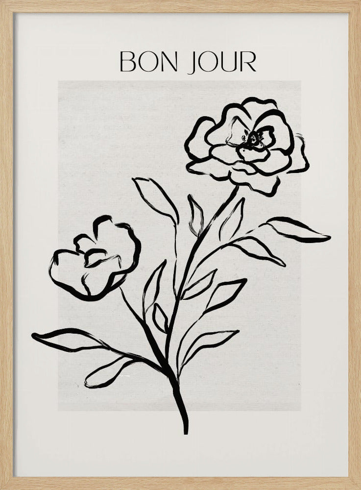 Bonjour Blooms | Poster
