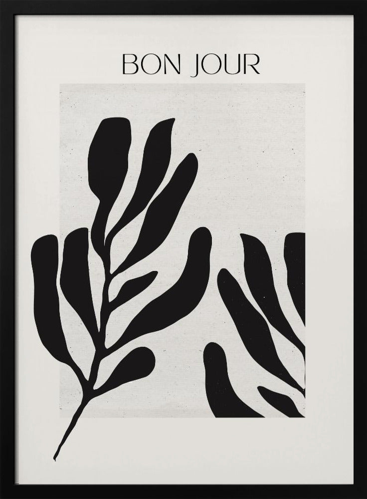 Monochrome Leaves | Poster