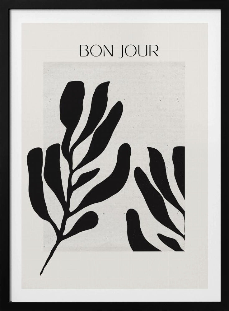 Monochrome Leaves | Poster