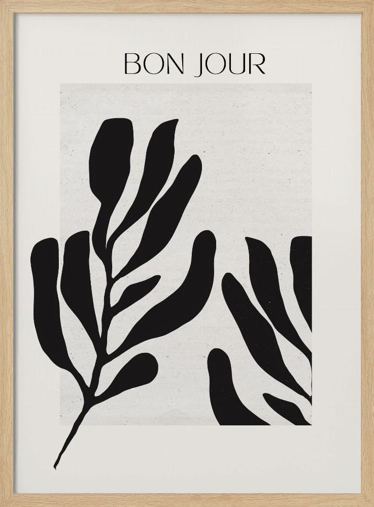 Monochrome Leaves | Poster