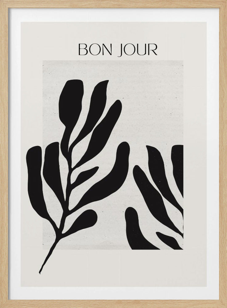 Monochrome Leaves | Poster