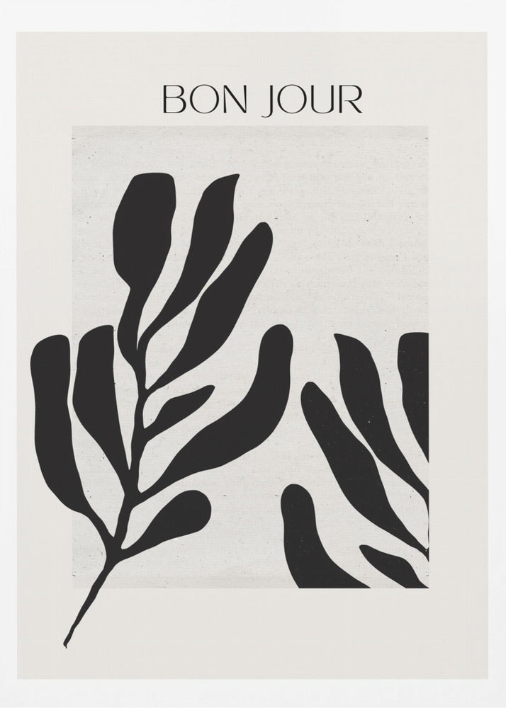 Monochrome Leaves | Poster