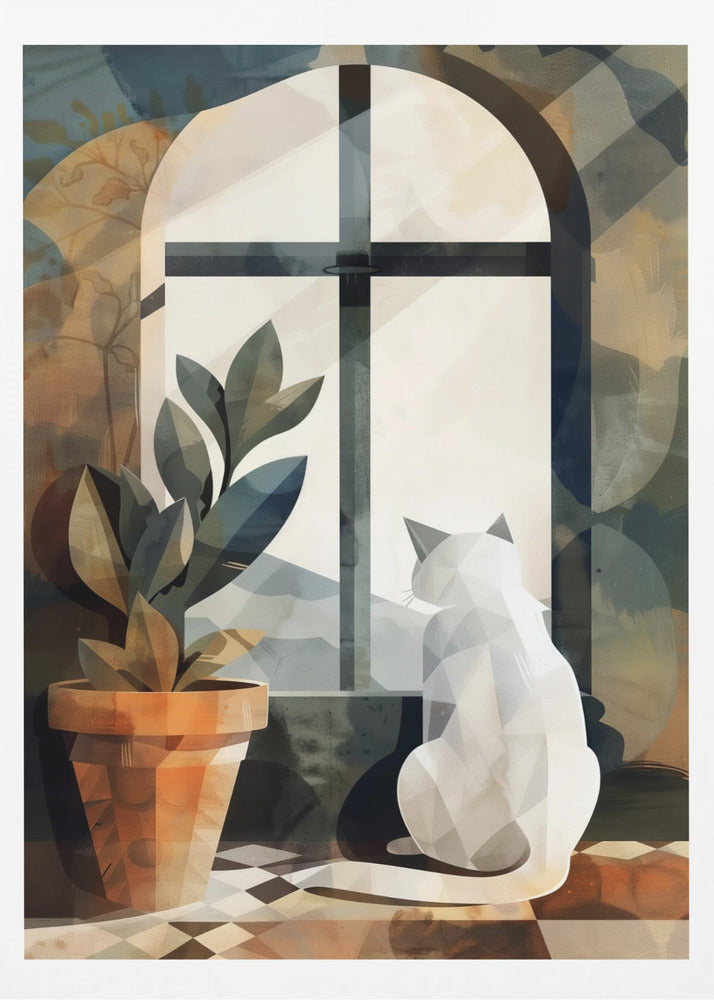 White cat | Poster