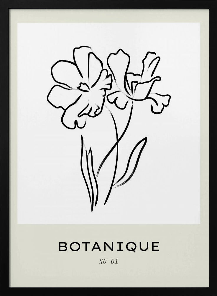 Floral Line Elegance | Poster