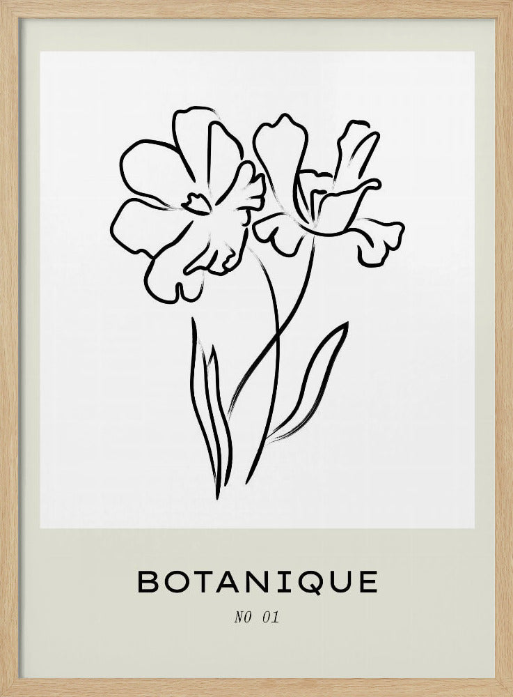 Floral Line Elegance | Poster