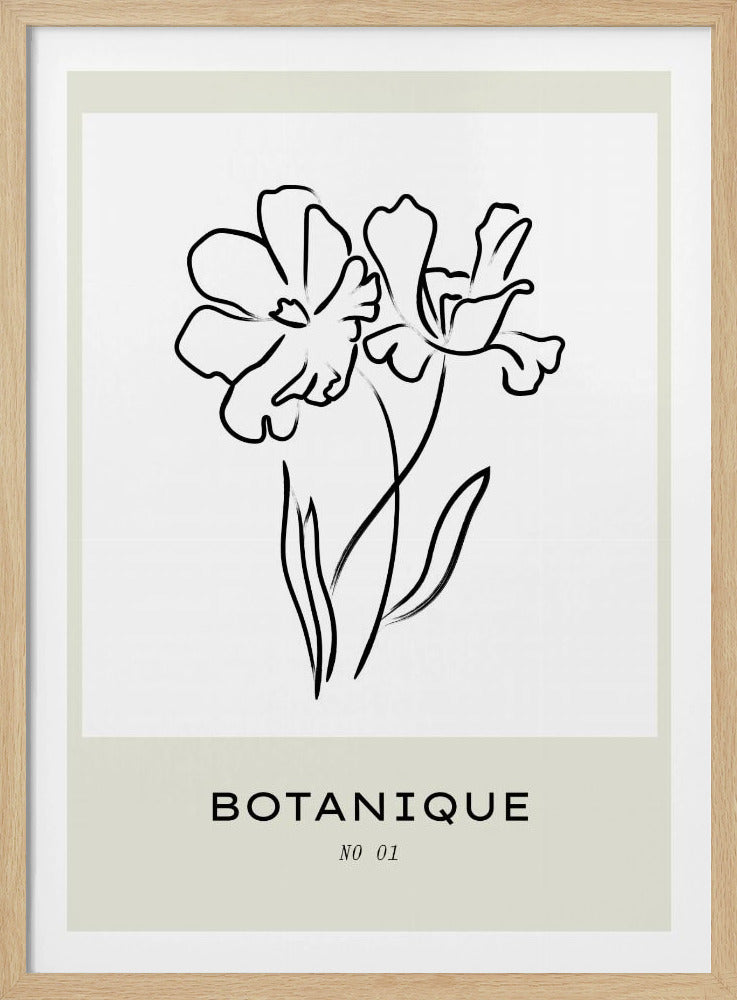 Floral Line Elegance | Poster