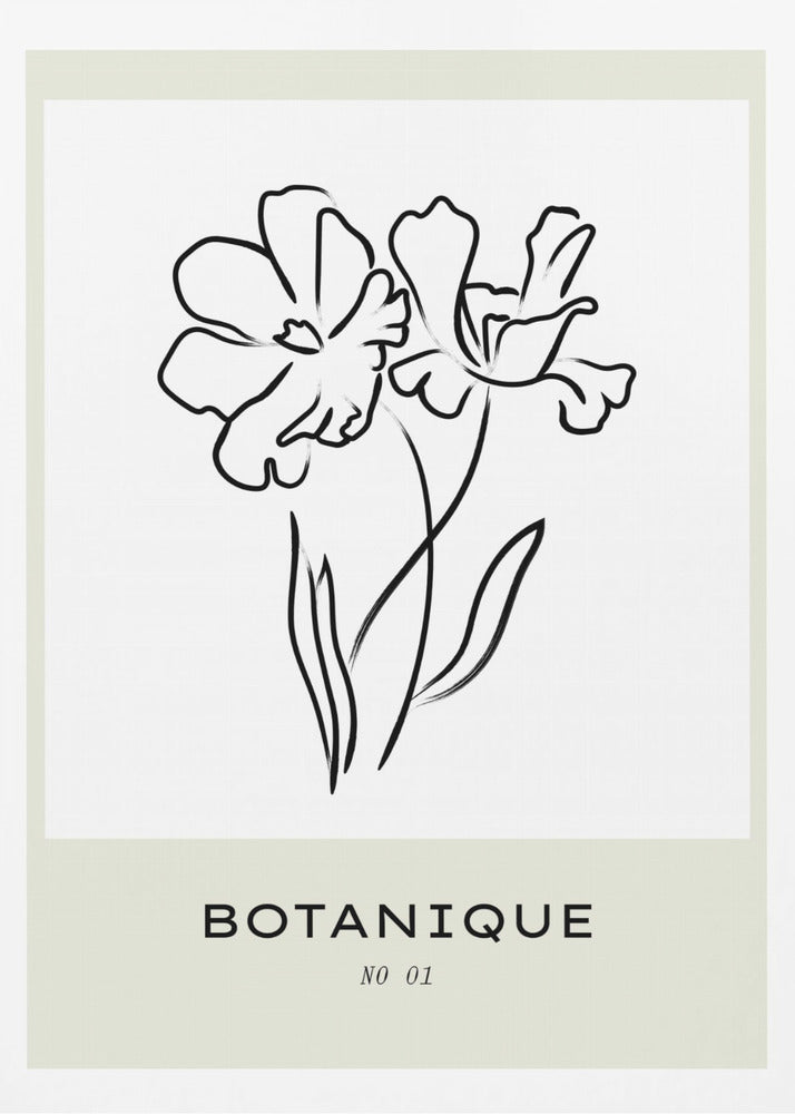 Floral Line Elegance | Poster