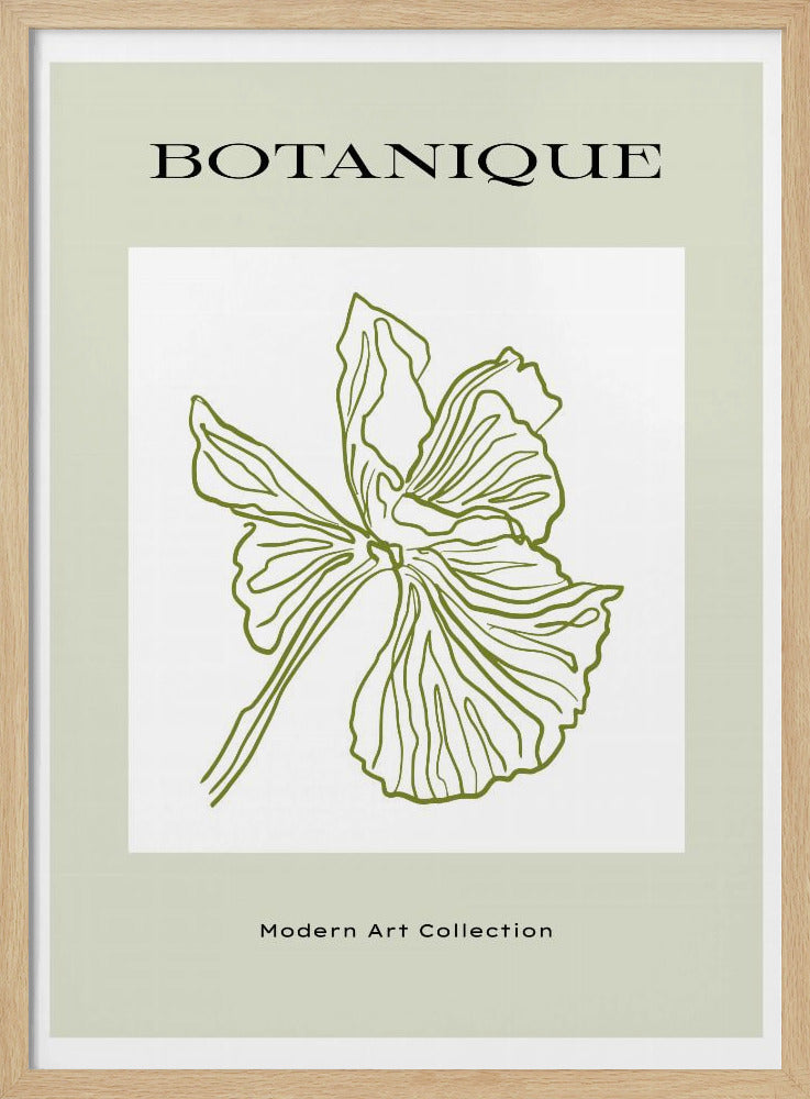 Green Flora Outline | Poster