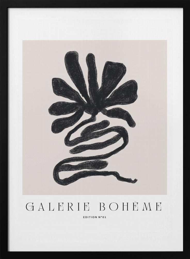 Black Petal Whirl | Poster