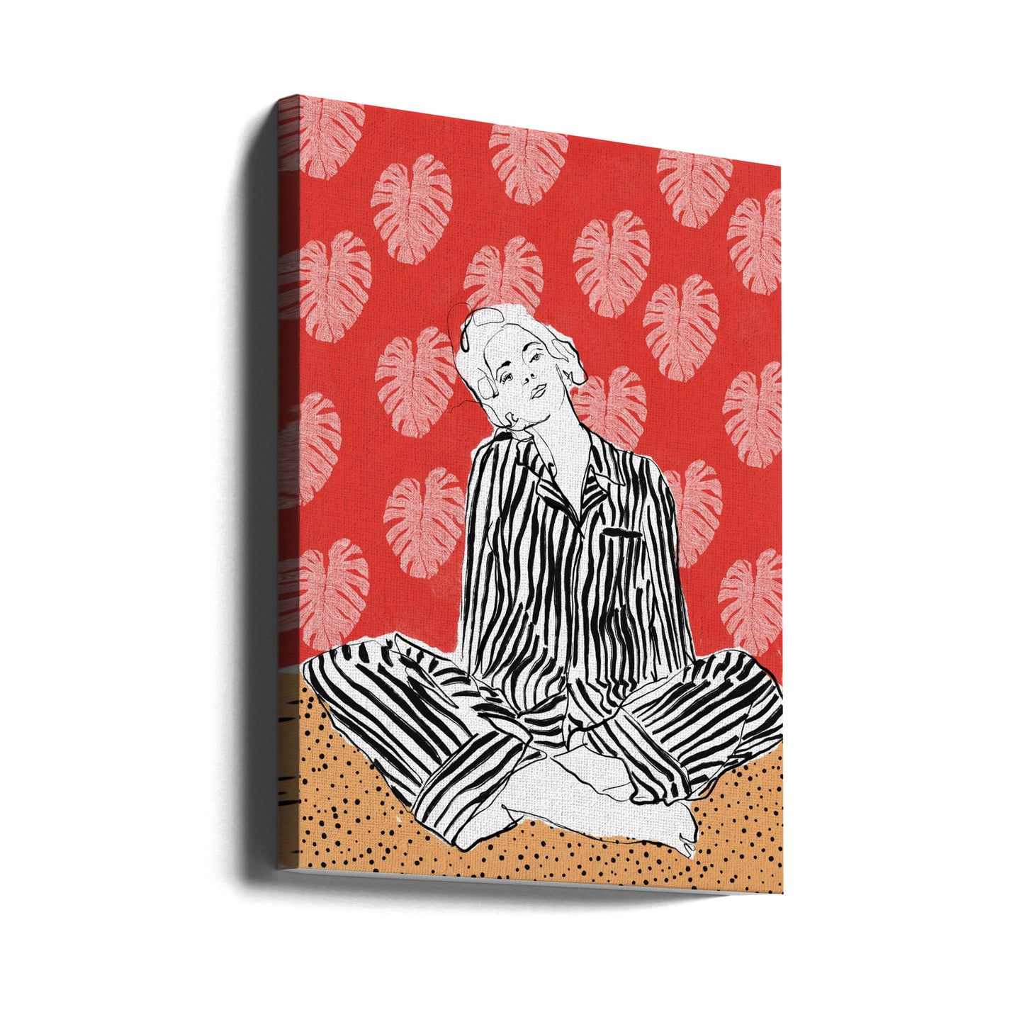 Serenity In Stripes | Canvas