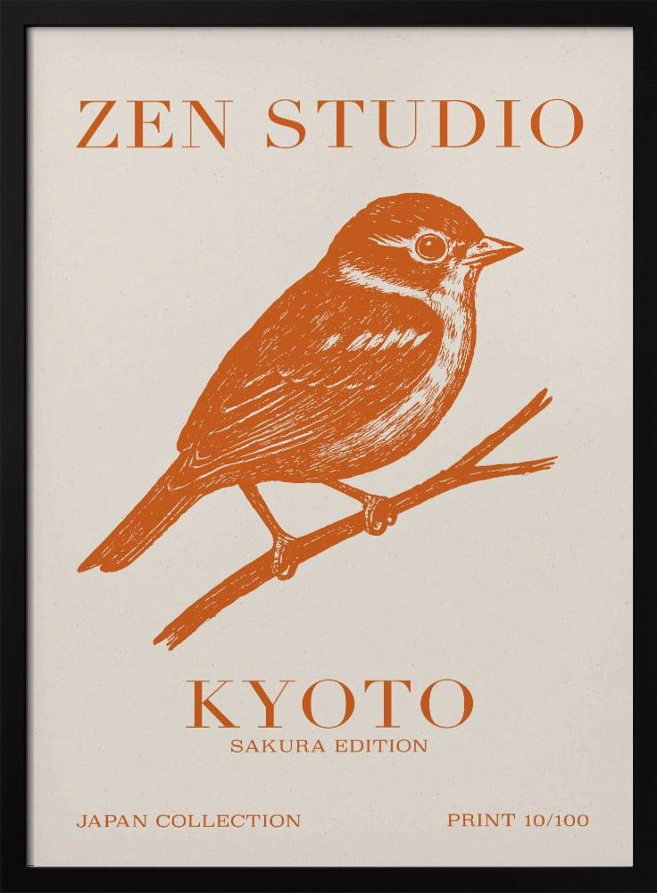 Kyoto Sparrow Scene | Poster